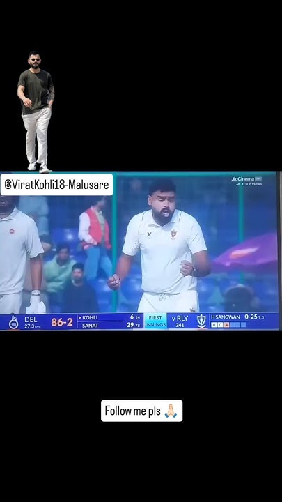 Virat Kohli wicket in ranji trophy YouTube