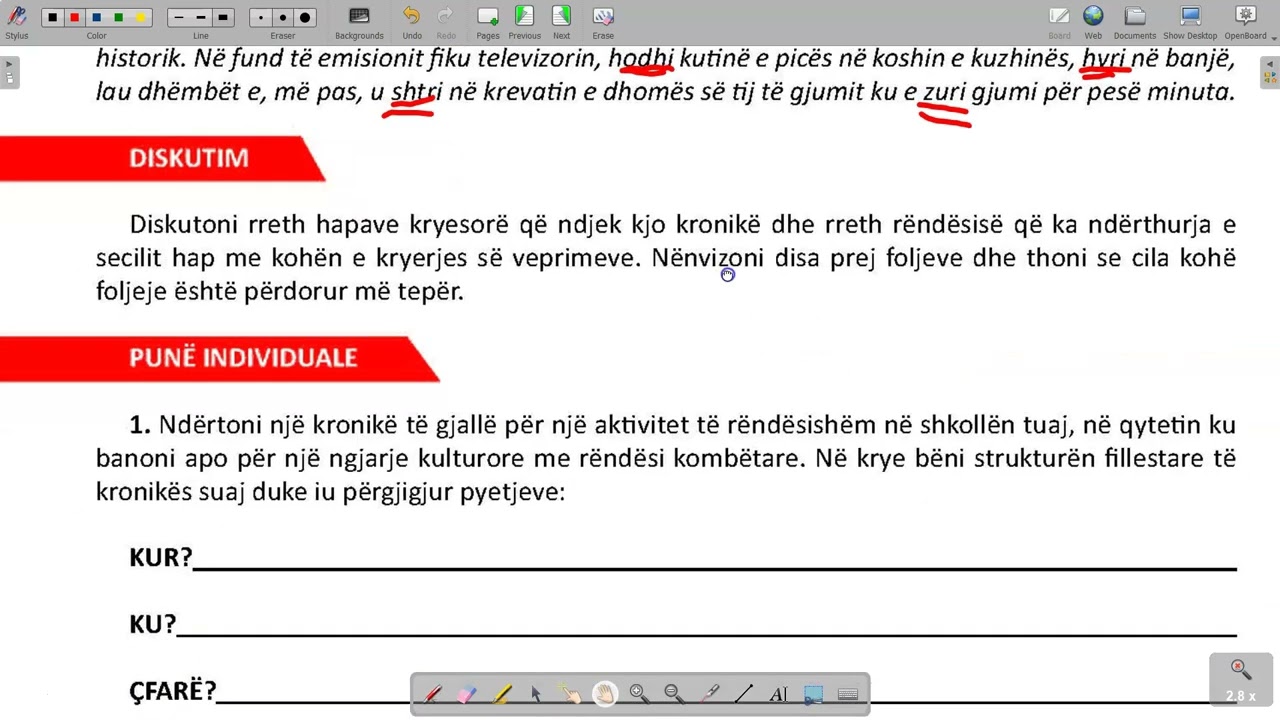 68 69 Gjuha Shqipe 9 Filara Mesimi 68 69 Të shkruarit Kronika
