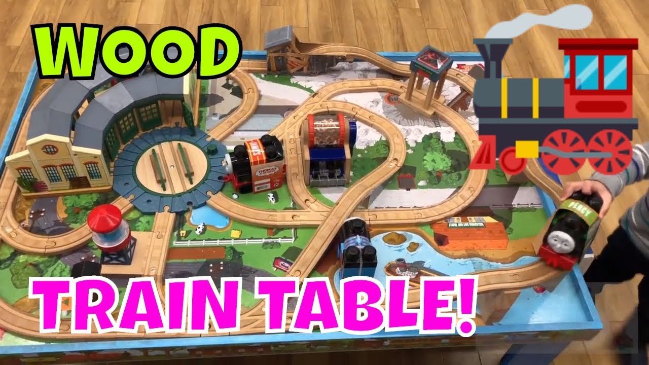 WOOD TRAIN TABLE! YouTube