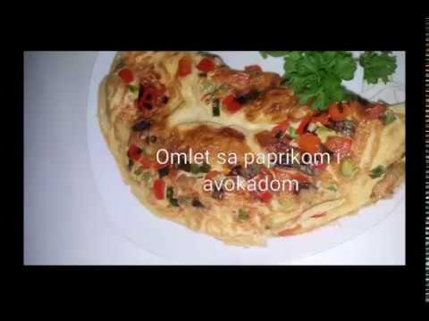 Omlet sa paprikom i avokadom na moj način - Omelette mit Paprika und Avocado auf meinen Art