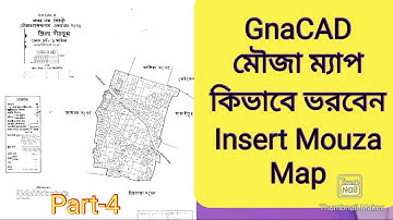 Mouza map insert / GnaCAD / Part-4 / bangla tutorial