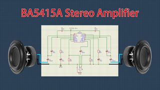 BA5415A Power Amplifier | How to make stereo amplifier | Make BA5415A amplifier at home