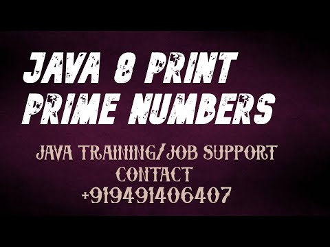 java8primeNumbers|| java temple