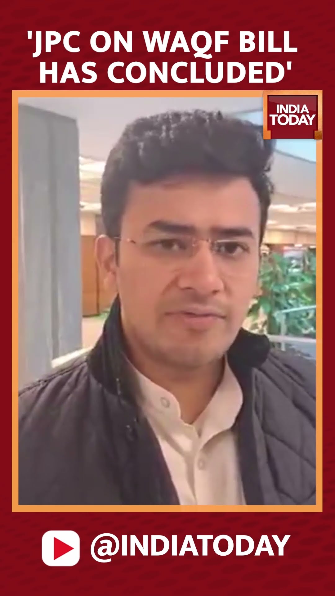 BJP MP Tejasvi Surya Speaks On Conclusion Of JPC Meet On WAQF Amendment Bill | #shorts #waqfbill