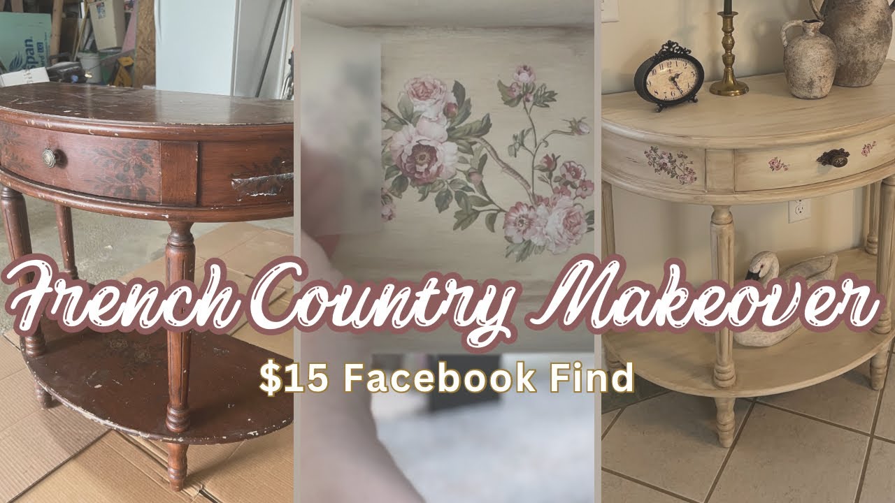 Half Moon Console Makeover | French Country Interior