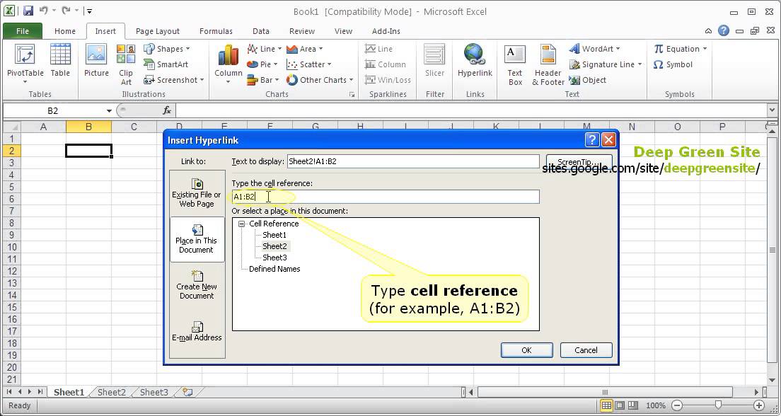 ms-excel-2010-how-to-create-hyperlink-to-worksheet-cells-range-within-workbook-youtube