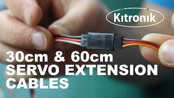 Male to Female Servo Extension Cables - Kitronik