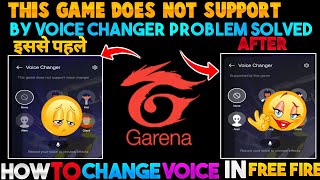 Game space voice changer not supported | this game does not support voice changer realme 8