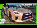 GTA 5 Lspdfr| You can't run from this GT-R Police car| GTA 5 Lspdfr Mod| 4K