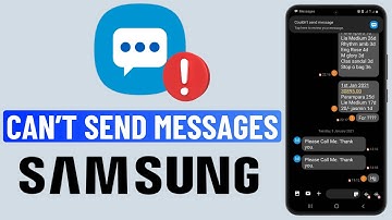 Fix Samsung Phone Cannot Send Text Messages (But Can Receive)