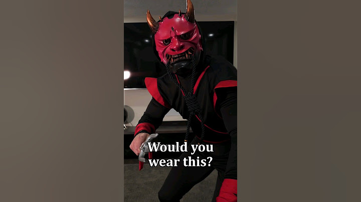 Red Japanese Oni Halloween Mask - Link in bio #futurfam #halloween #oni