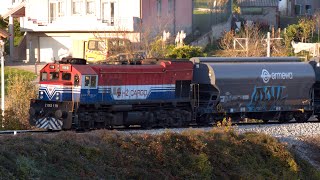 EMD G26CW soloing about 600t through Zagorje hills