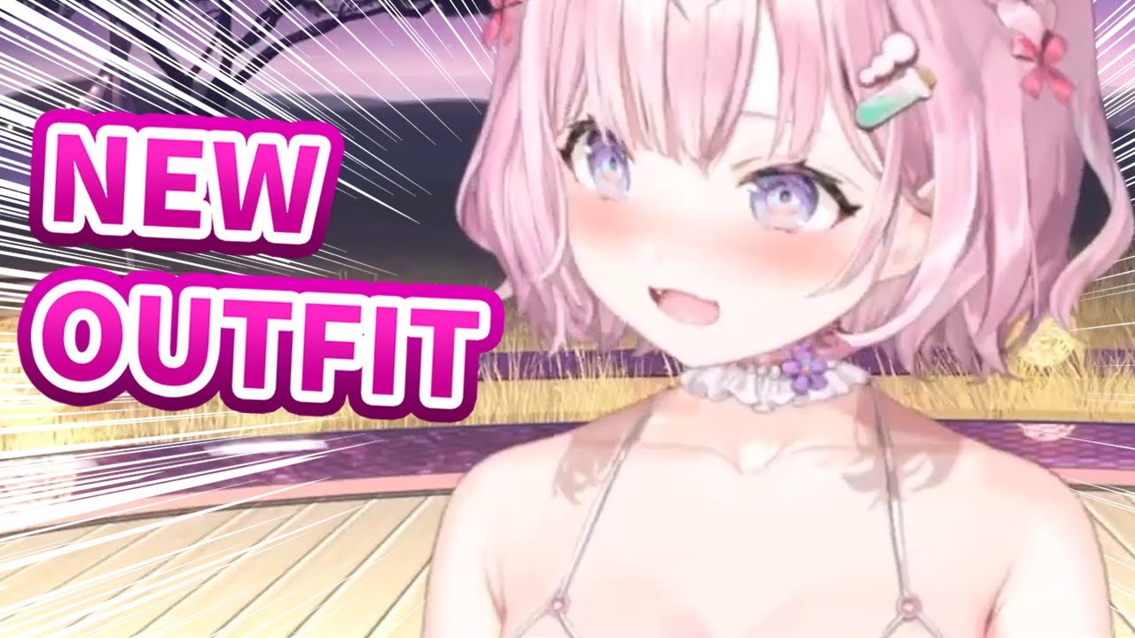 Koyori takes off to many clothes in her new outfit [Hololive/Eng sub]