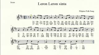 Leron Leron Sinta Music Sheet