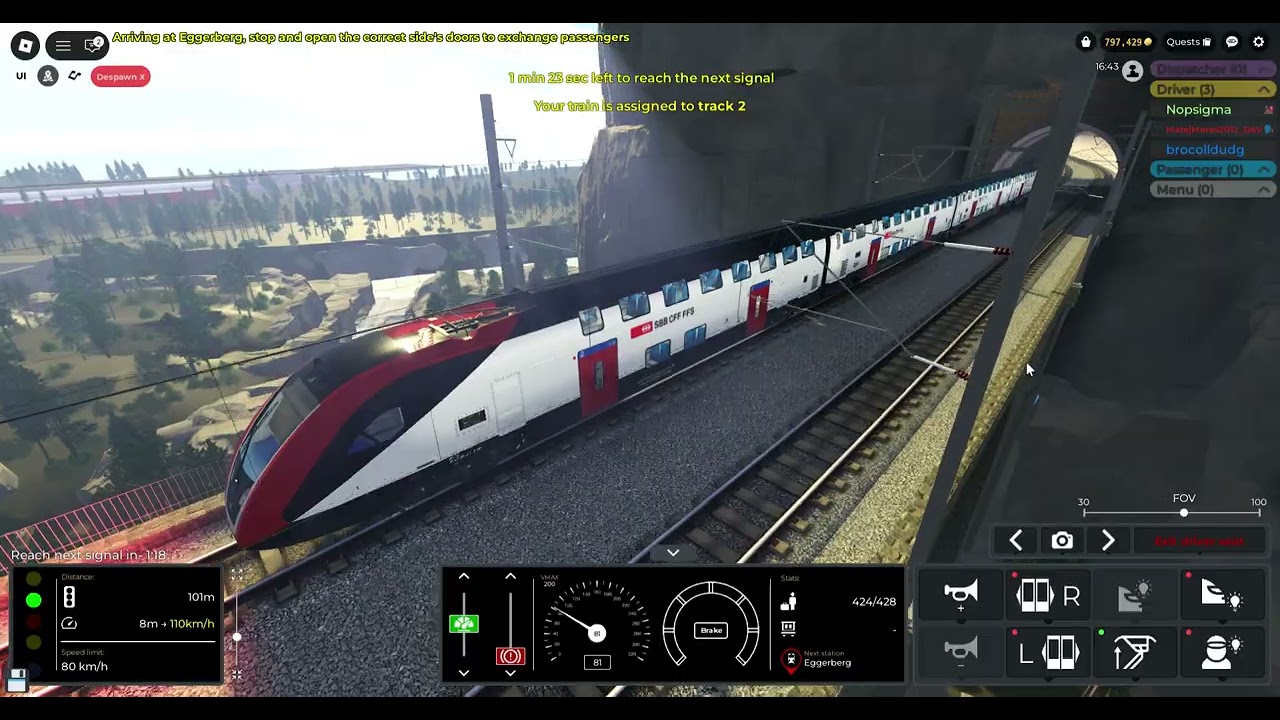 Roblox Train Sim  SWISS PH 2    Brig---Ausserberg