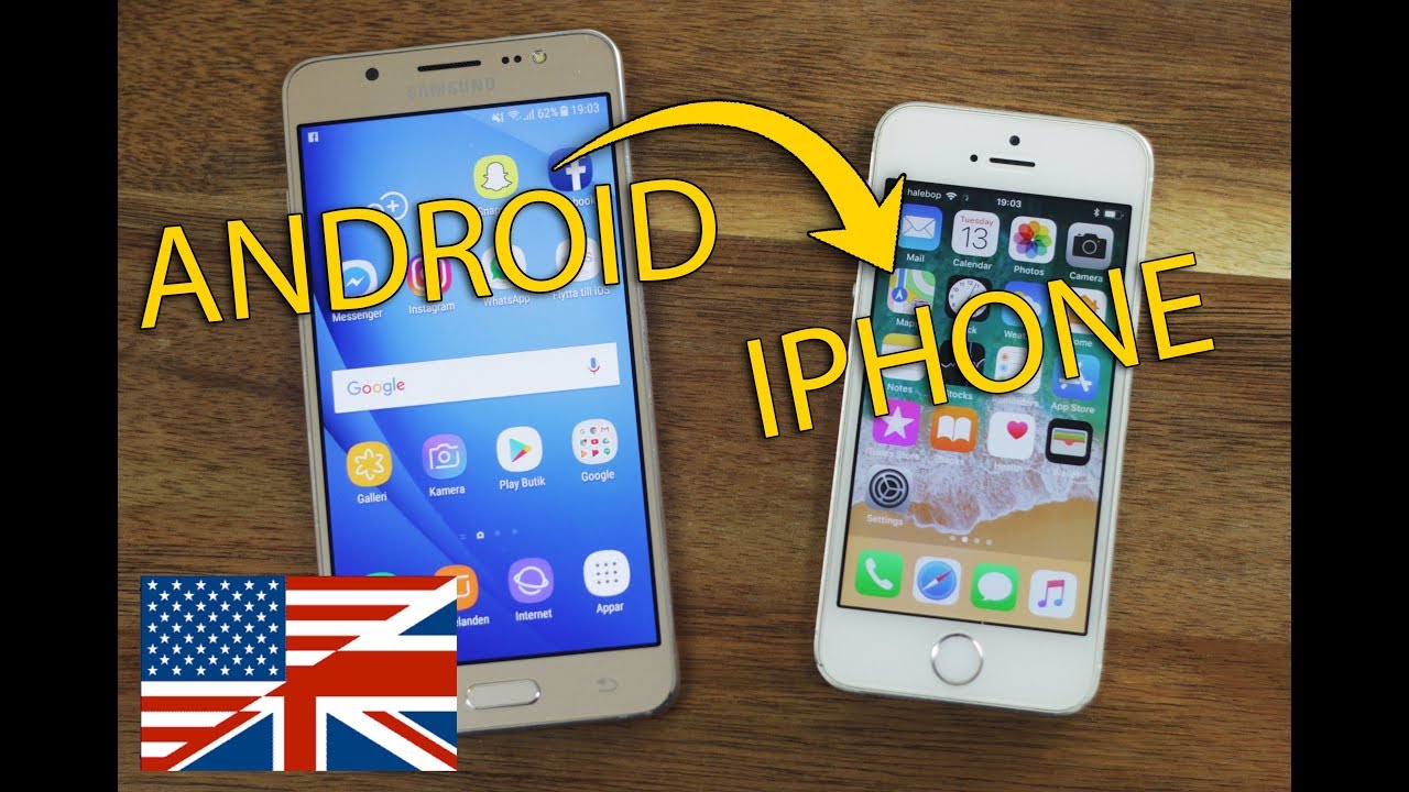 Trasladar contenido de Android a iPhone, iPad o iPod touch