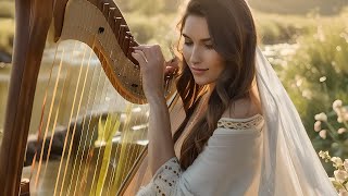 Relaxing Music 😌 12 Hours of Heavenly Harp Music 😌 No Repeats