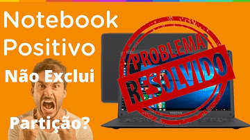 Positivo MOTION não exclui partições na formatação (resolvido)