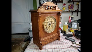F  KROBER Clock Co  Pat  OCT 19th 1874 Refresh the Oil