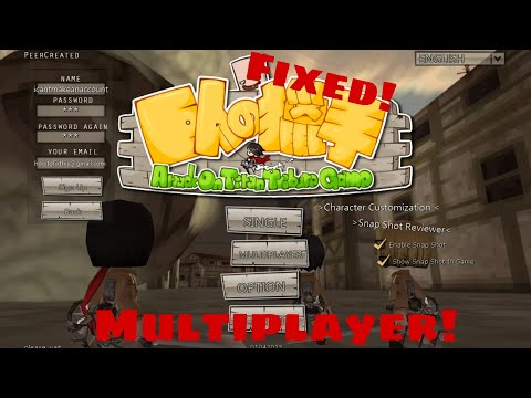 Attack on Titan Tribute Game: How to Make an account + Multiplayer (Easy)