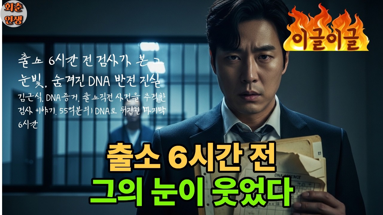 출소 6시간 전 검사가 본 그 눈빛, 숨겨진 DNA 반전 진실 오디오북 이야기 사연들