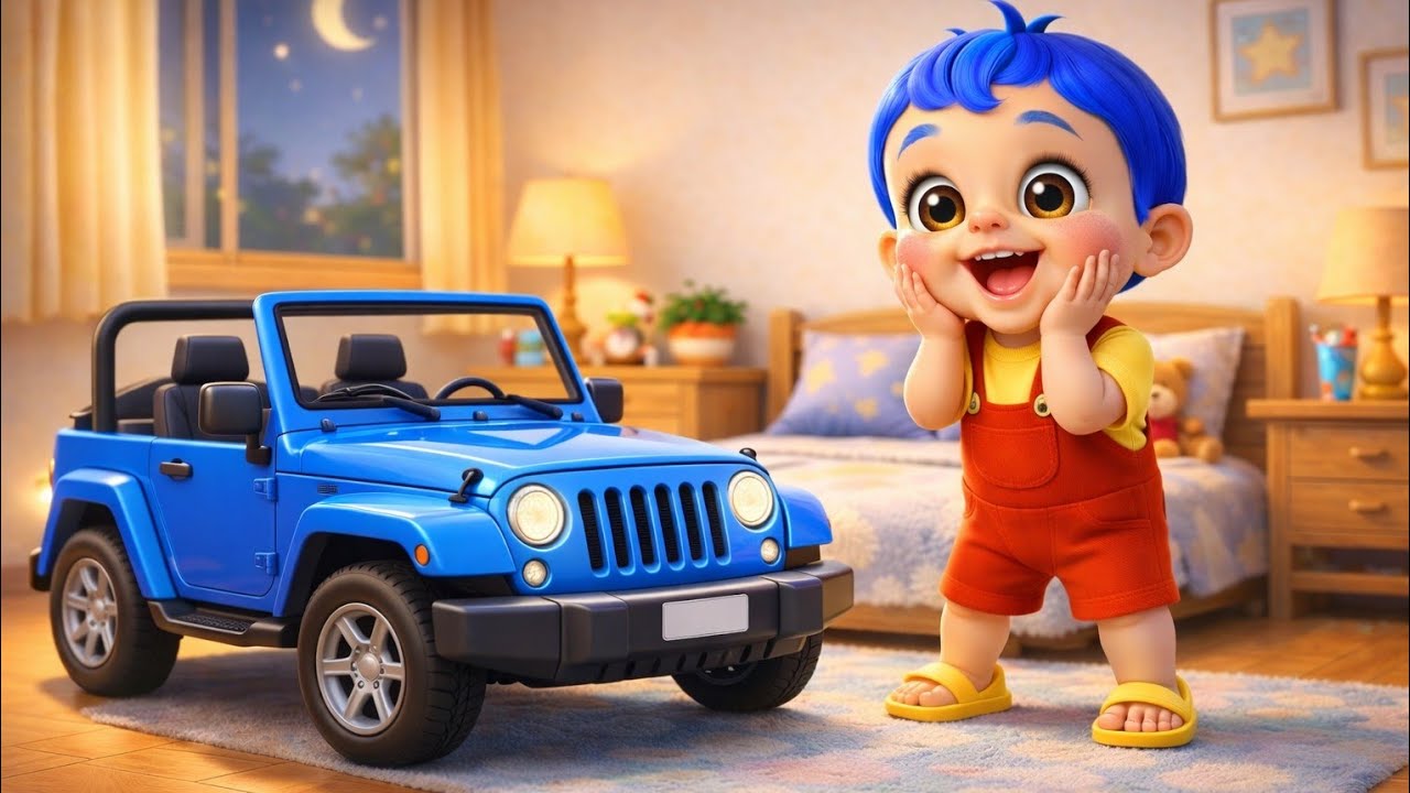 Vroom Vroom Blue Car/Mimi Boy ki Car Ride/ Car Song for toddlers/ Car poem/ Hindi Rhyme 