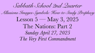 The Nations: Part 2 — The Very First Commandment