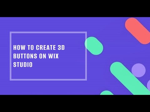 How to create 3d buttons on Wix Studio - YouTube