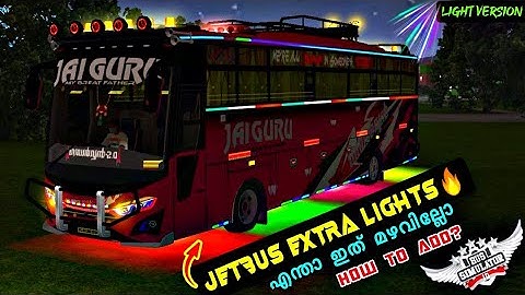Bussid v3.7.1 || Jetbus Extra Lights Setup💥 || How To Add? || Full Detailed Video || #Bussidjetbus