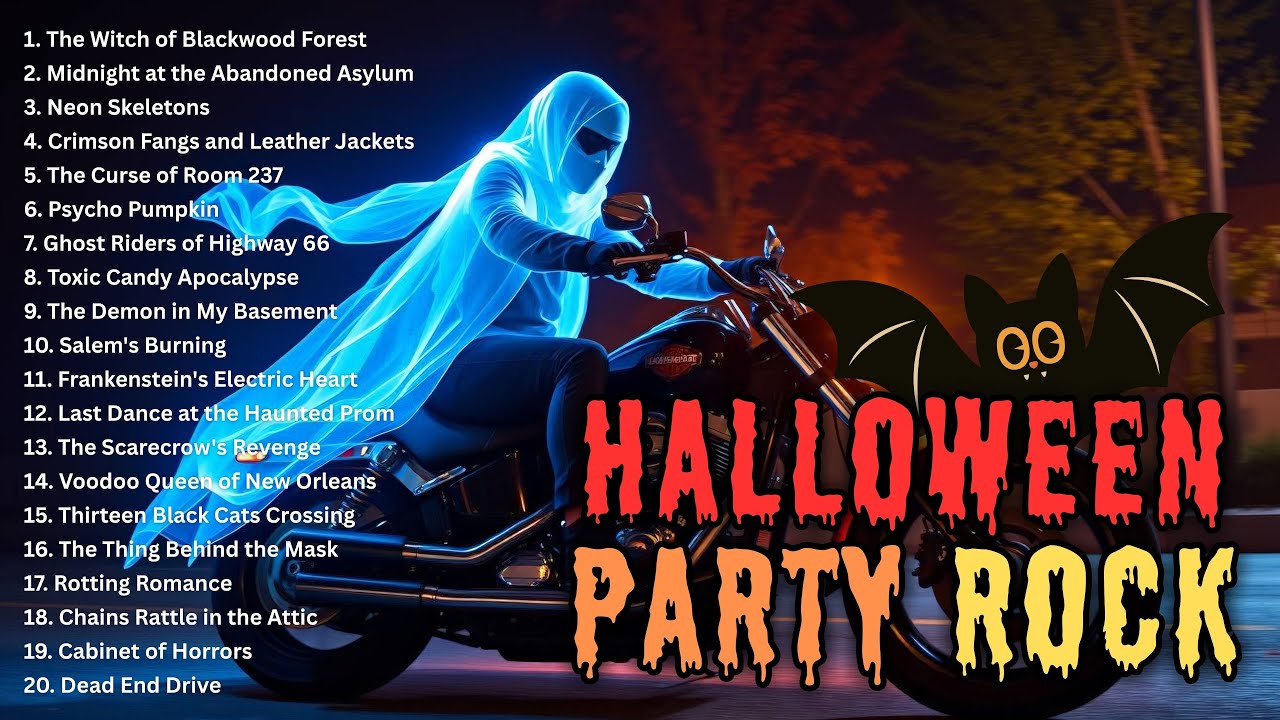 Best of Halloween Party Rock 2025 | 20 Original Spooky Rock Songs ...