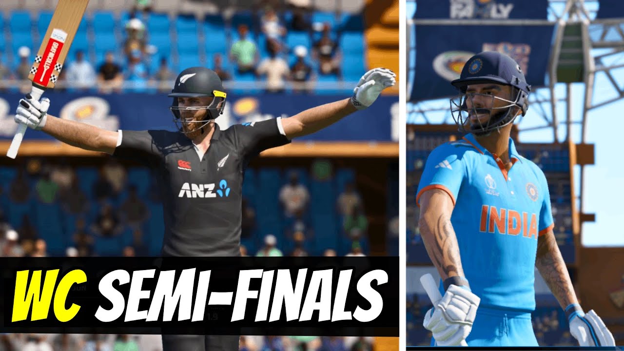 India Vs New Zealand World Cup Semi final | Cricket 24 - YouTube