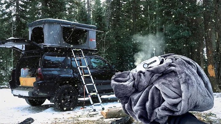 -13° Solo Winter Truck Camping with only an Electric Blanket