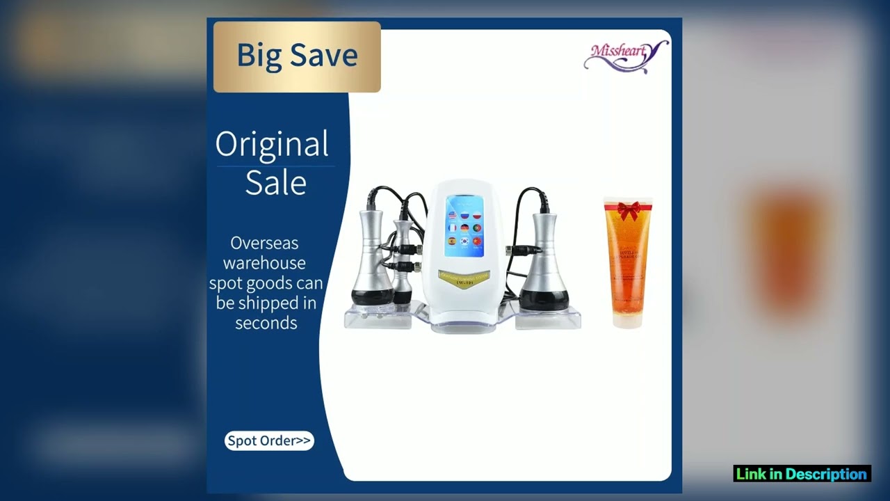 3in1 40K Cavitation Ultrasonic Weight Loss Lifting And Firming Massage Beauty MachineFast Shipping