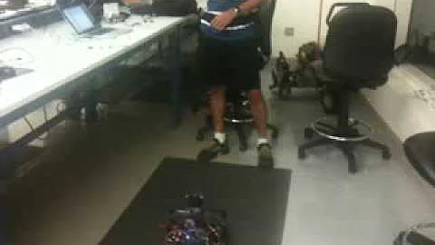 Driving with gestures: Robot on Mecanum wheels with a Leap Motion controller