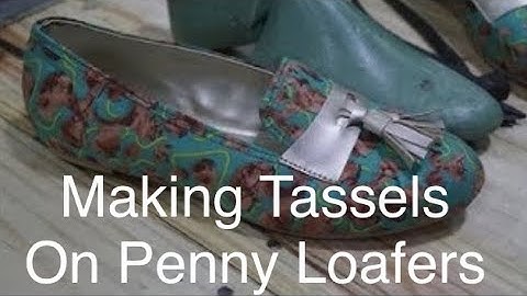 how to make tassel on loafers(online shoe & leather crafting course 018)
