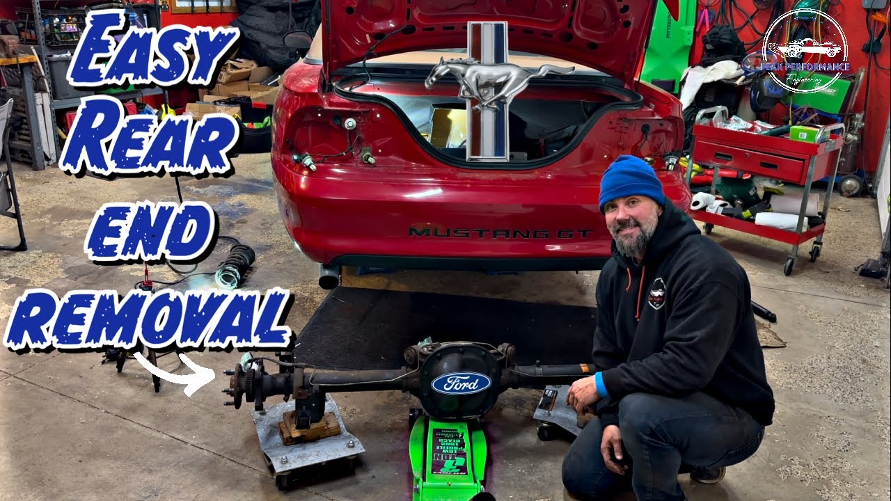 HOW TO Remove Ford Mustang 8.8 REAR END 1987-2004 Fox SN95 New Edge - Step by Step
