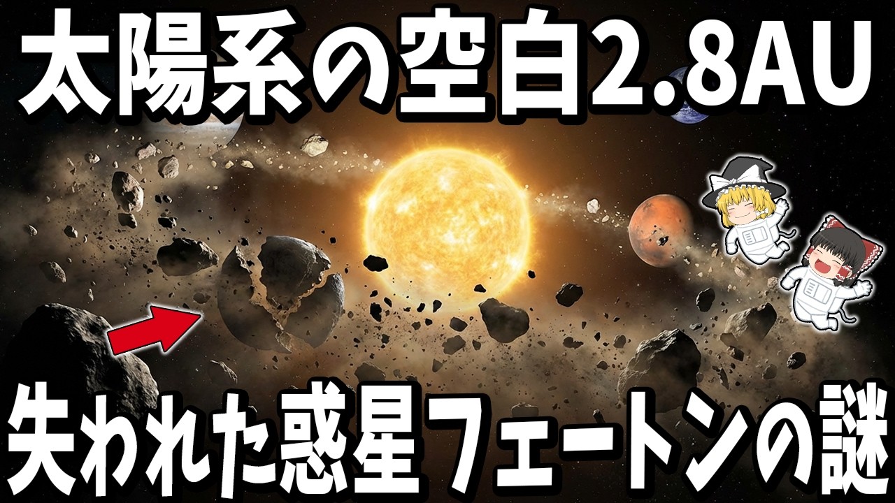 ゆっくり解説】火星と木星の間に“あるはずの惑星”が消えた理由 - YouTube