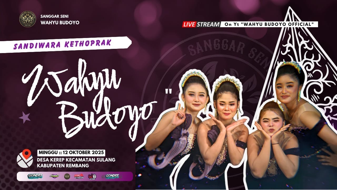 ✅LIVE KETOPRAK WAHYU BUDOYO :: SARIDEN ANDUM WARIS :: KEREP - SULANG - REMBANG :: 12 OKTOBER 2025