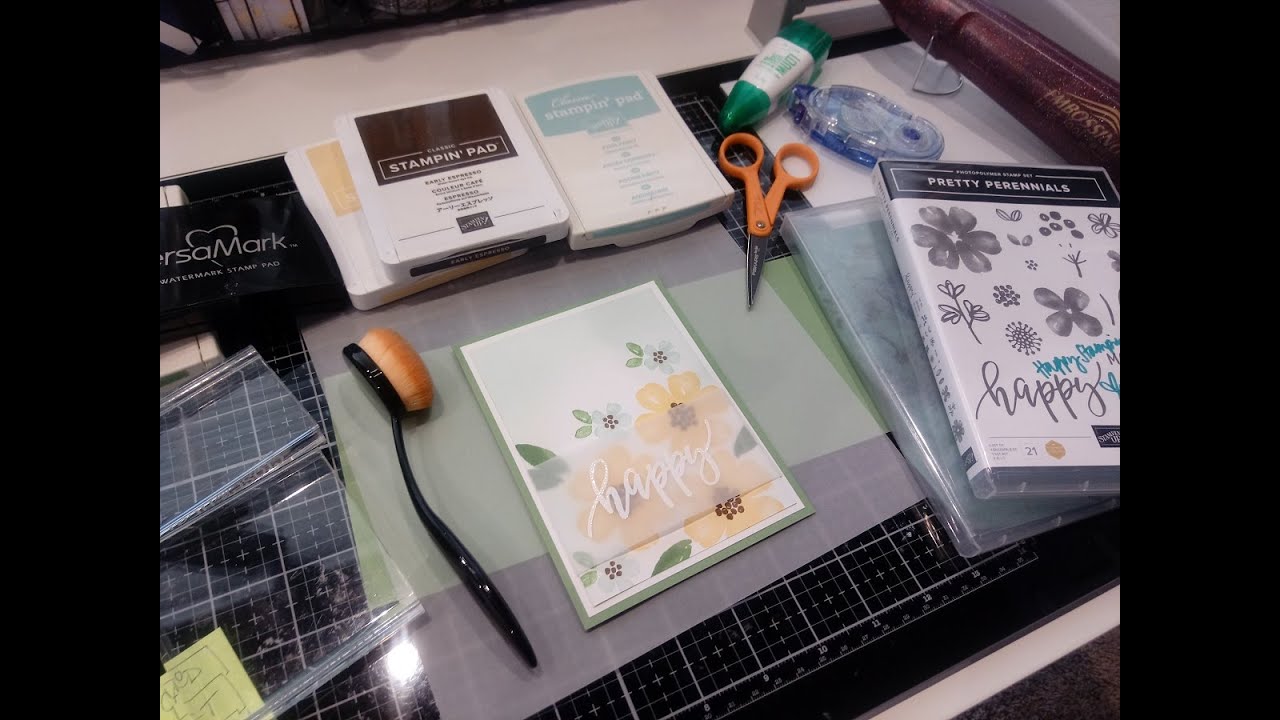 Pretty Perennials from Stampin' Up using Vellum