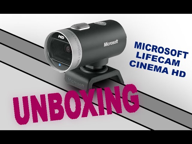 UNBOXING WEBCAM - Microsoft Lifecam Cinema HD