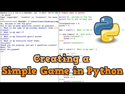 How to Make A Simple Game in Python (For Beginners)