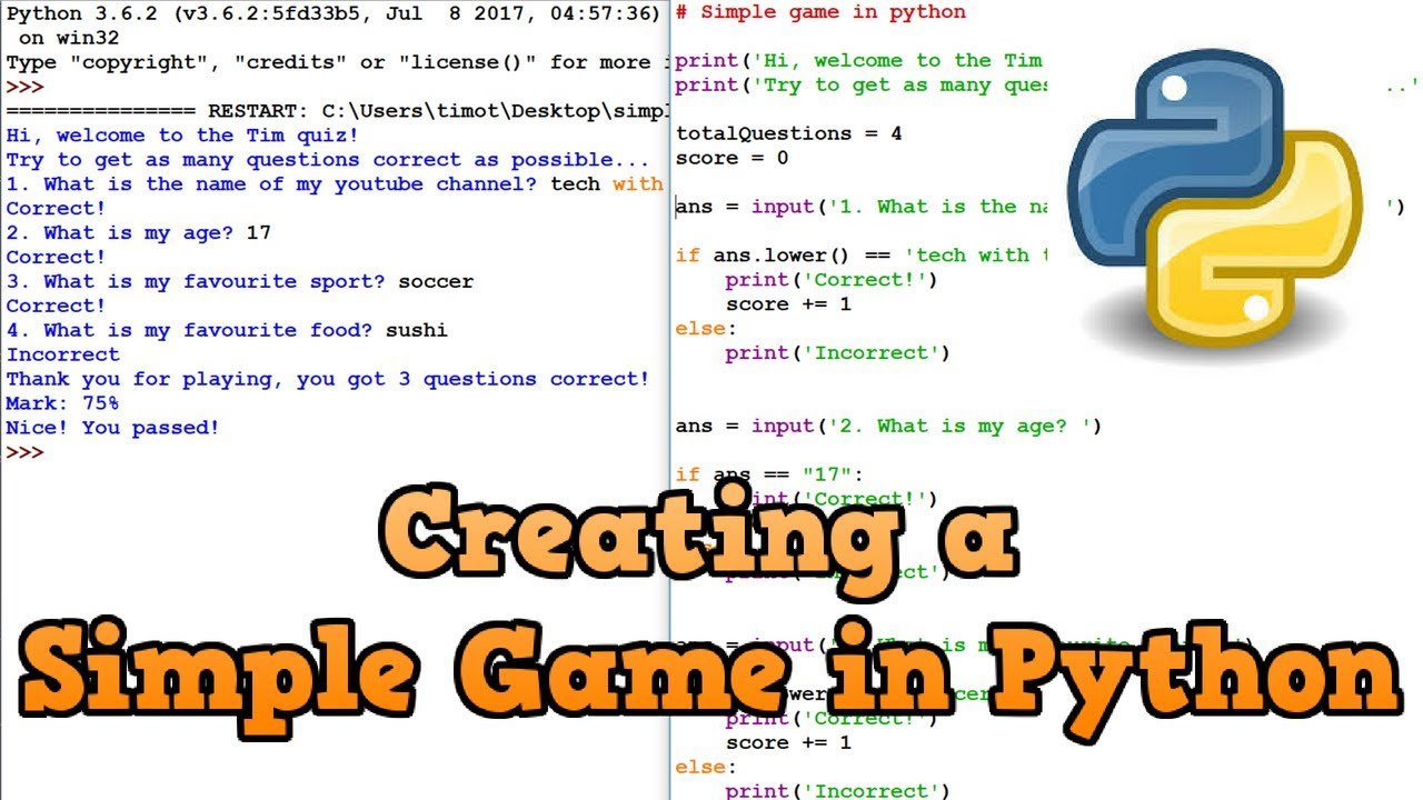 Easy Games in Python - AskPython