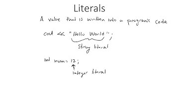 22 - Literals in programming