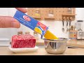 How to make Miniature Spaghetti Meatballs | Miniature Cooking Recipe | Tiny Cakes