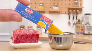 How To Make Miniature Spaghetti Meatballs Miniature Cooking Recipe Tiny Cakes