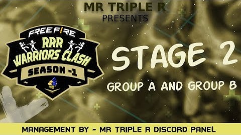 RRR WARRIORS CLASH | Mr Triple R Discord Army | Custom||#mrtripler#freefire