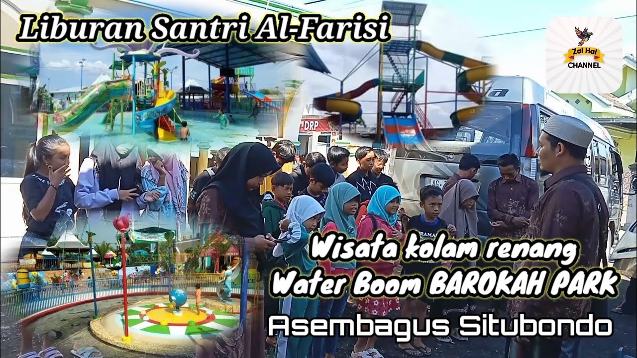 Wisata kolam renang Water Boom Barokah Park Asembagus Situbondo Jawa