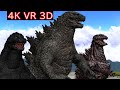 【MMD VR180】Godzilla VS Asteroid (ゴジラ VS 小惑星 )