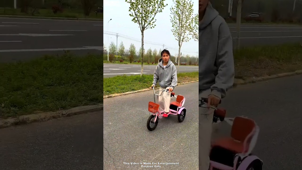 This Girl vs Her Scooter and the Scooter Is Winning 🤣