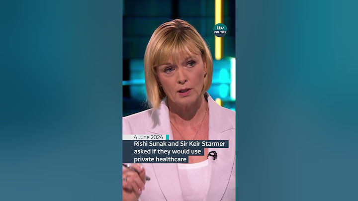 Rishi Sunak and Sir Keir Starmer asked if they would use private healthcare #itvdebate #itvnews